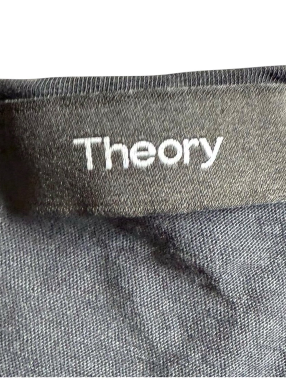Theory Womens Modal Crewneck T-Shirt Gray Size Medium - Picture 3 of 4